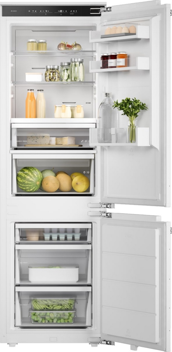 Изображение товара Встраиваемый двухкамерный холодильник Asko RBC276DNC1 белый с системой No Frost