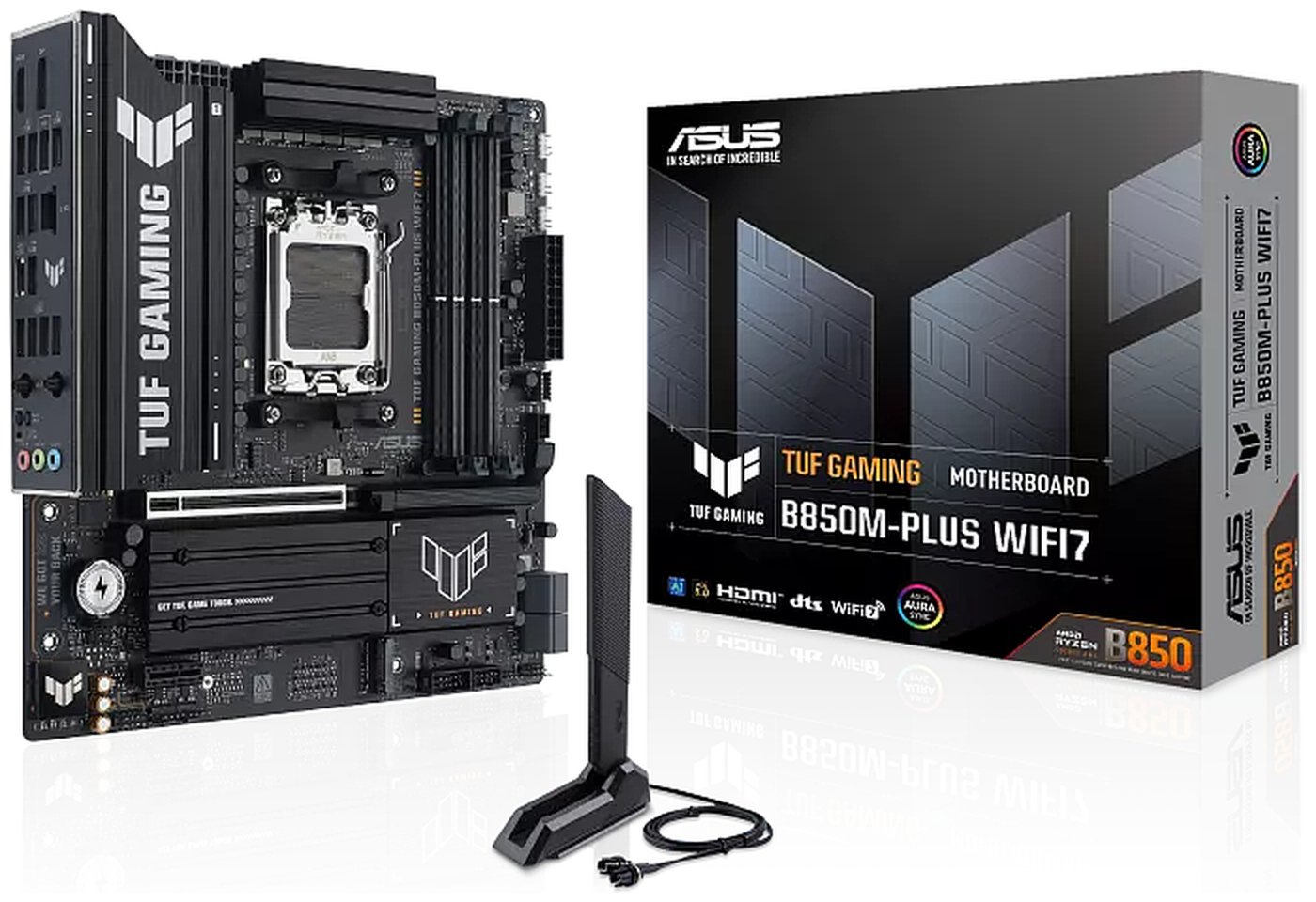 Изображение товара Материнская плата Asus TUF GAMING B850M-PLUS WIFI7 (AM5, mATX)