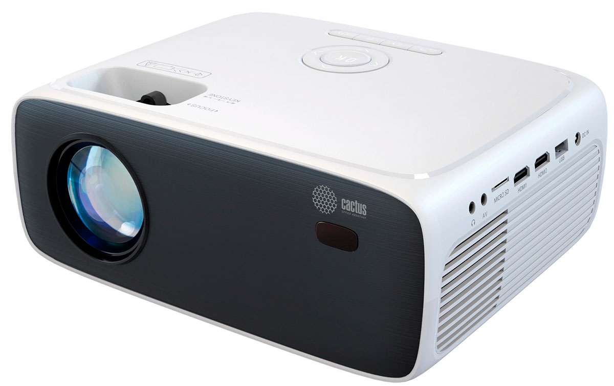

Проектор Cactus CS-PRM.07WT.Full HD LCD, Белый