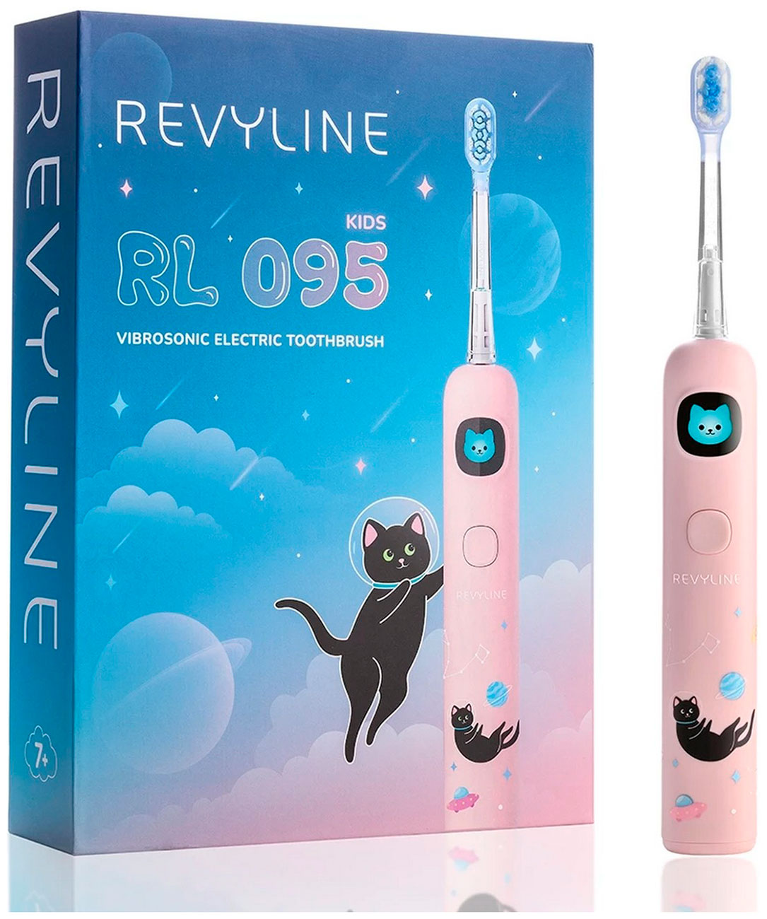 Изображение товара Детская электрическая звуковая зубная щетка Revyline RL 095 Kids с 4 режимами