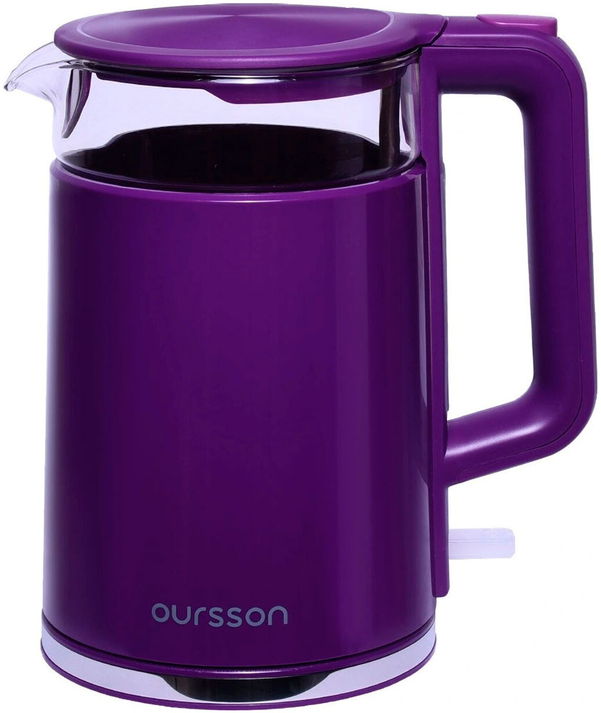 Чайник электрический Oursson EK1732W/SP (Сладкая слива) погружной блендер oursson hb8050 sp цвет сладкая слива