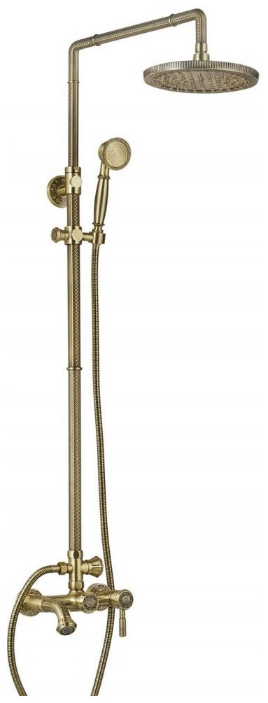 Изображение товара Душевой комплект Zorg A 201DS-BR серии Antic латунь бронза монтаж на стену