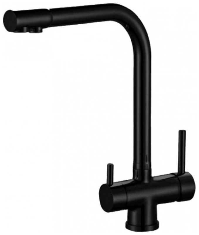 Изображение товара Заглушка для смесителя Zorg ZR 348 YF Black с подключением к фильтру