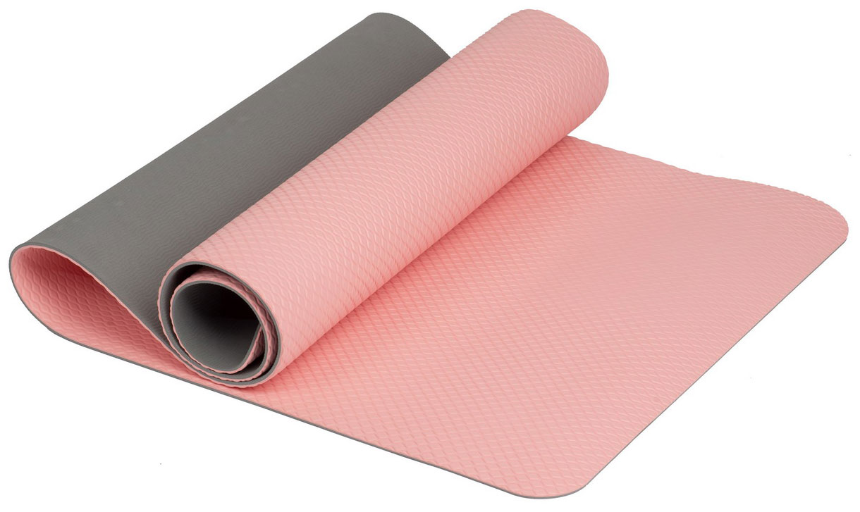 цена Коврик для йоги и фитнеса Ironmaster IRBL17107-P 6 мм TPE розовый