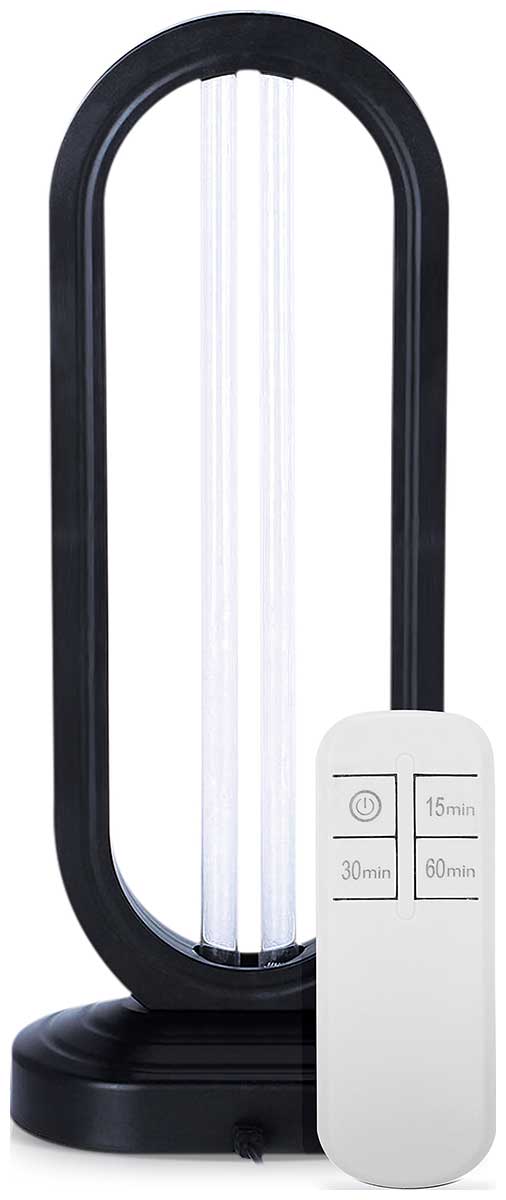 Бактерицидная ультрафиолетовая настольная лампа QUMO Healt Аura Classic , 32089, черный бактерицидная ультрафиолетовая настольная лампа qumo health аura classic 32088 черный