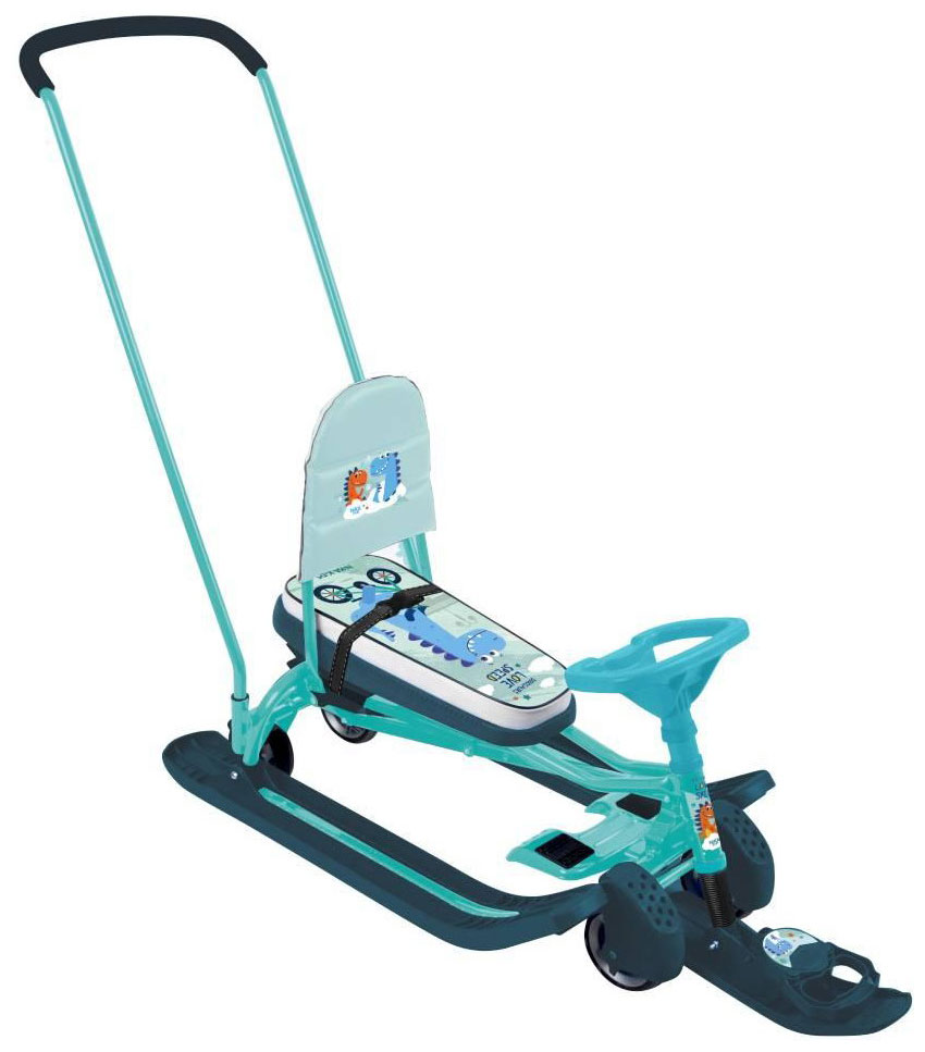 Изображение товара Снегокат Nika Тимка спорт 6 с Динозавриком - универсальный для зимних развлечений детям 3+