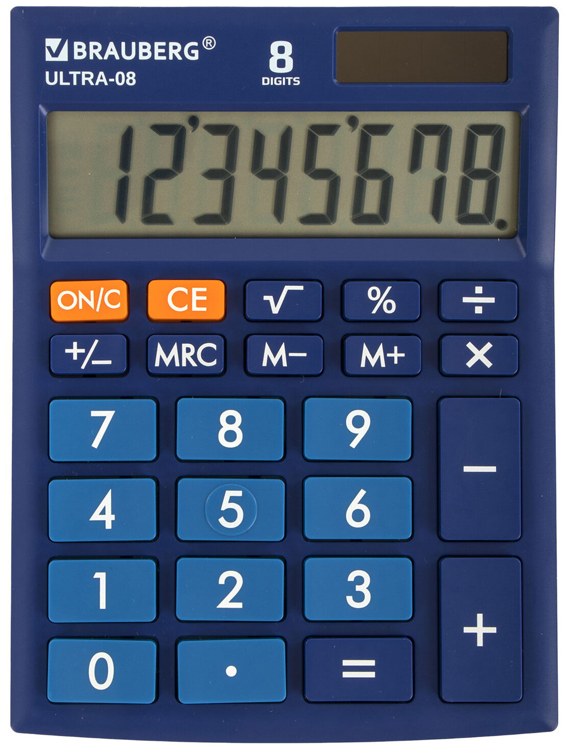 Изображение товара Калькулятор настольный Brauberg ULTRA-08-BU Синий