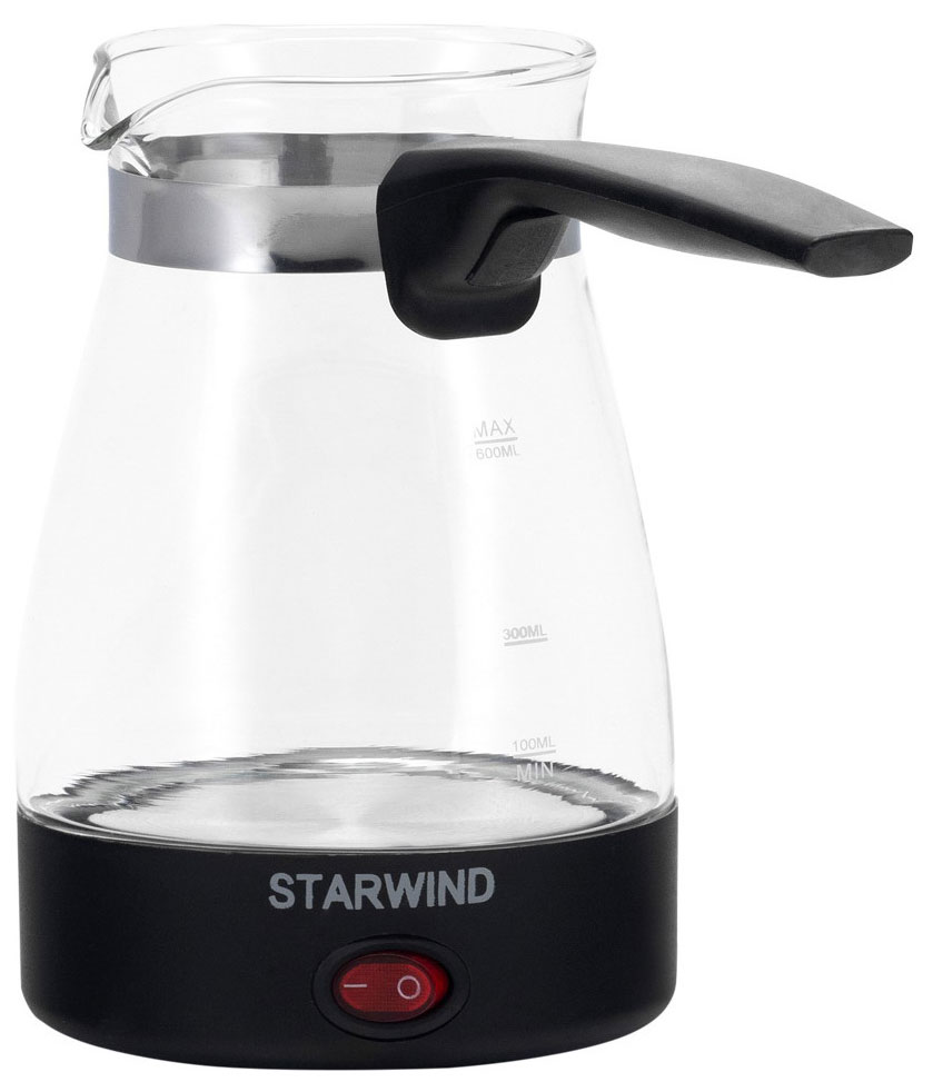 Изображение товара Кофеварка Starwind STG6051 черная компактная с резервуаром 0.6 л