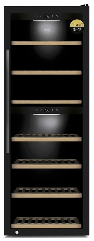 Изображение товара Винный шкаф Caso WineExclusive 126 Smart с Wi-Fi и 2 зонами