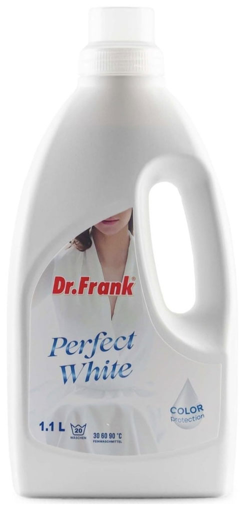 Жидкое средство для стирки белого белья Dr.Frank Perfect White 1,1 л. 20 стирок, DPW011 жидкое средство для стирки dr frank perfect white 2 2 л 40 стирок