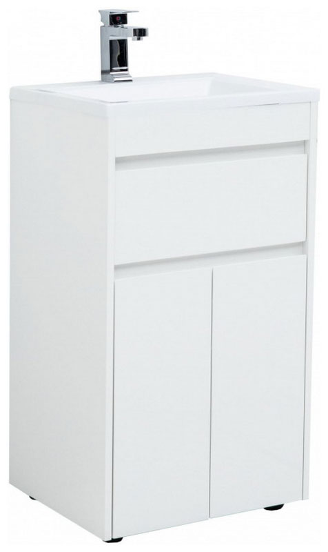 

Тумба под раковину Aquanet Токио 48 (напольная, 1 ящик, 2 дверцы) белый (00237744)
