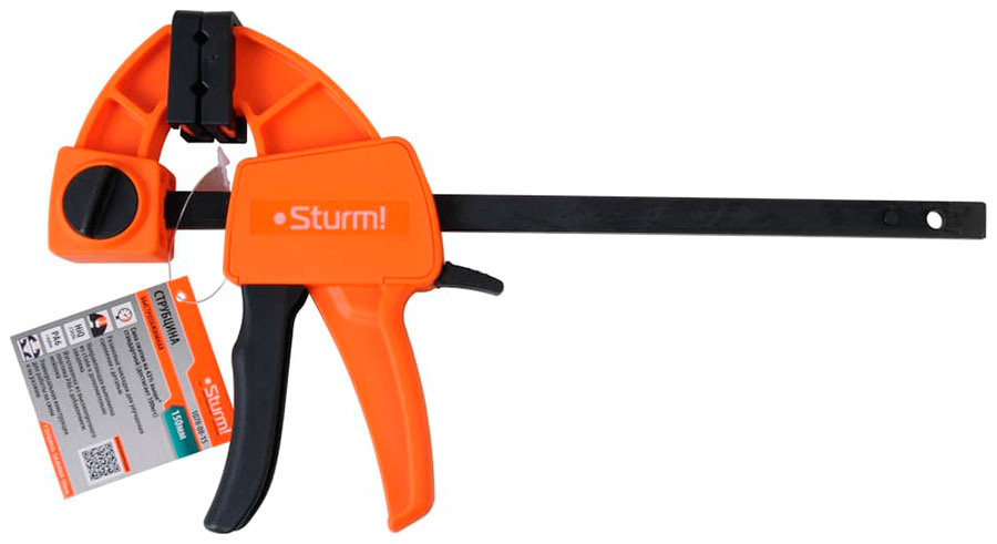 Изображение товара Струбцина быстрозажимная Sturm 1078-08-15 для дерева и металла