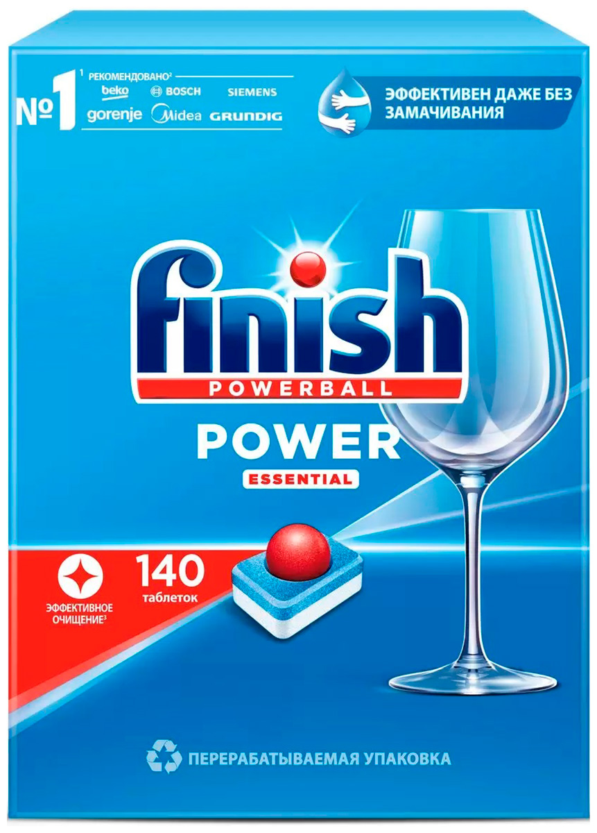 Таблетки для посудомоечных машин FINISH Power 140 таблеток (43099) таблетки для посудомоечных машин finish power 140 шт