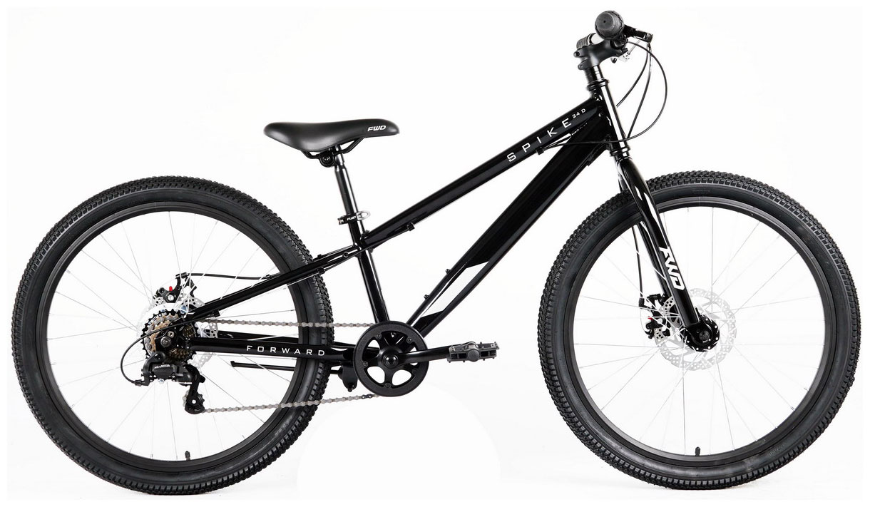 Велосипед Forward SPIKE 24 D черный/серебристый IB3F47133XBKXSR велосипед горный forward apache 27 5 2 0 d черный