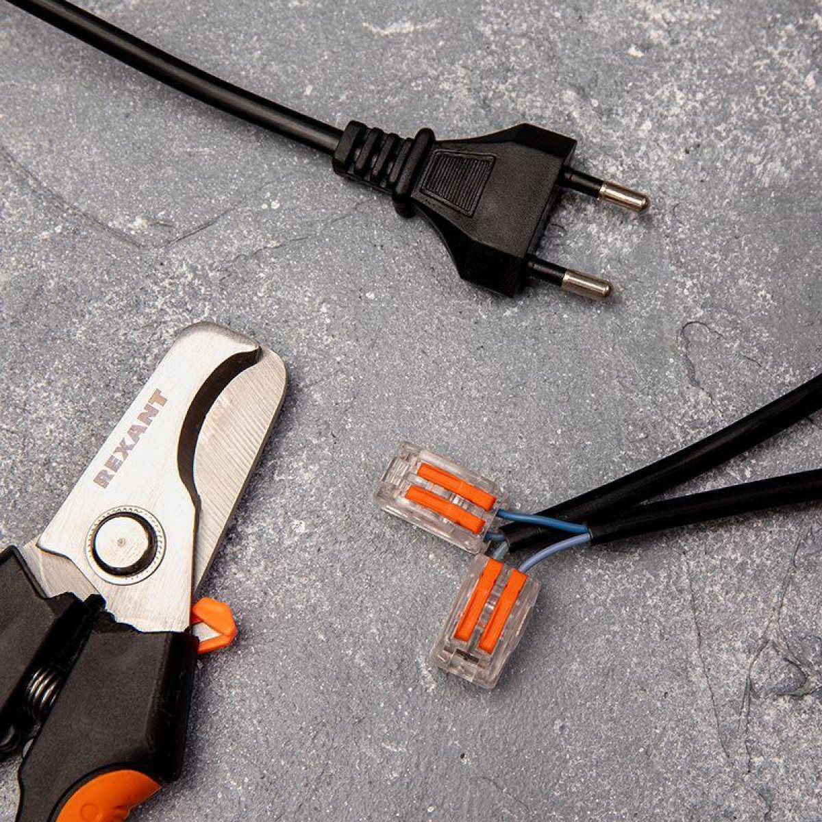 Изображение товара Строительно-монтажная клемма Rexant СМК 222-412 2-проводная, прозрачная