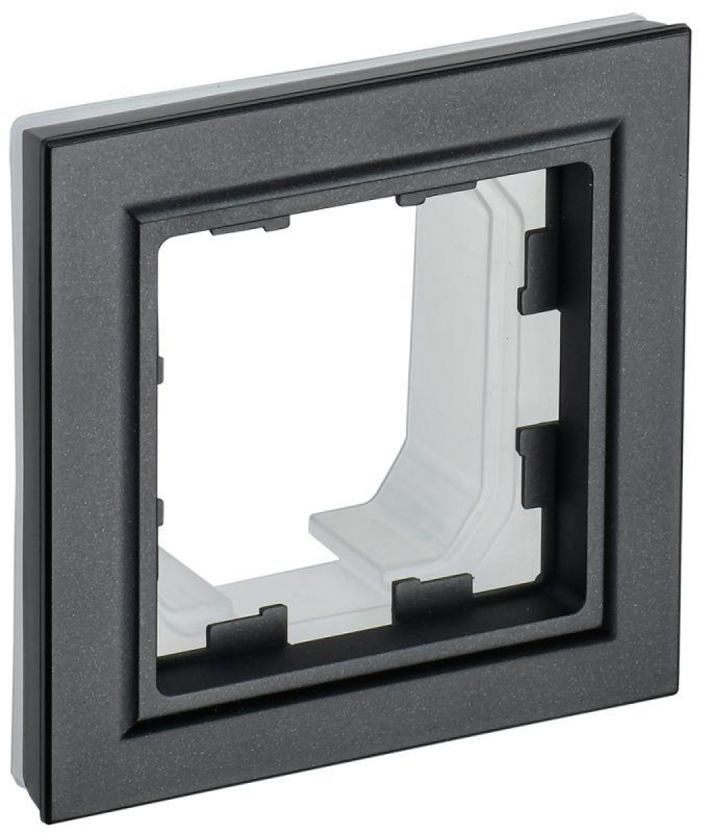 Изображение товара Рамка декоративная для электроустанвочного изделия IP44 IEK BRITE 1-м черная