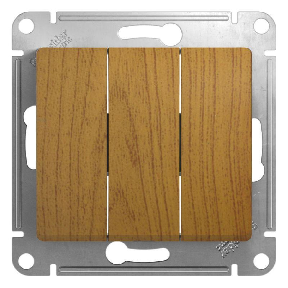 Изображение товара Выключатель 3-клавишный IP20 Systeme Electric Glossa 10А для скрытого монтажа