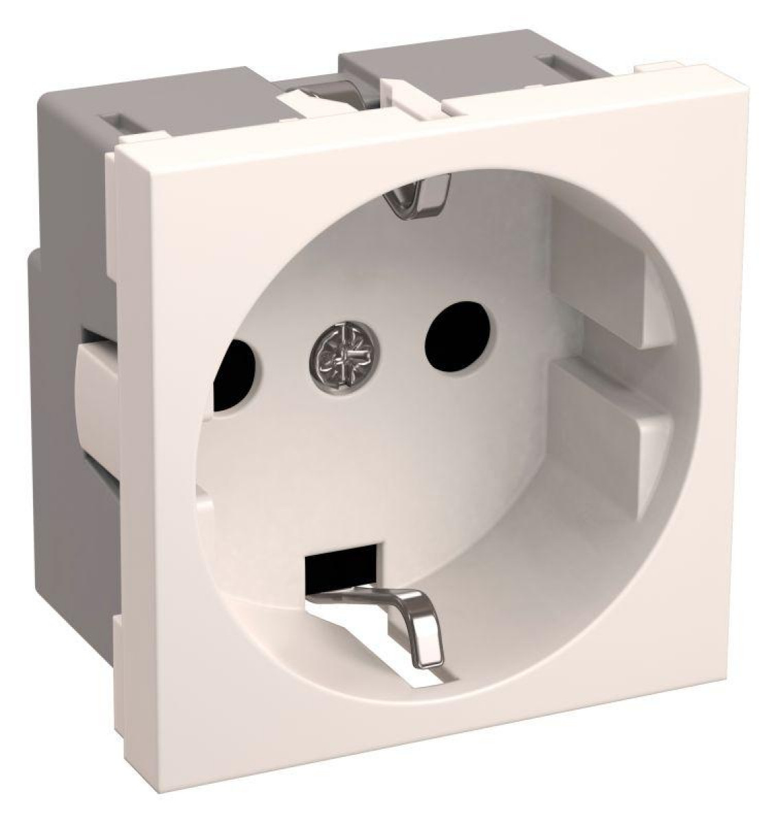 Изображение товара Розетки IEK Розетка 1-м Праймер 2мод. 45х45 РКС-20-30-П с заземл. бел.