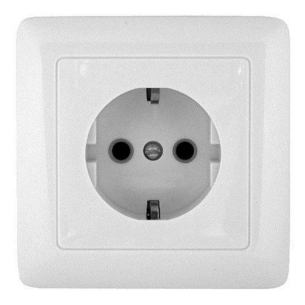 Изображение товара Розетка Systeme Electric 1-мод. 16А с заземлением белая