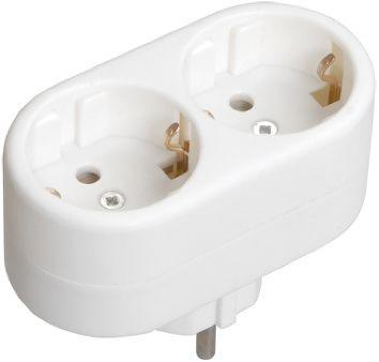 Изображение товара Переходник IEK Разветвитель 2-м 16А IP20 Т-01/02 кругл.