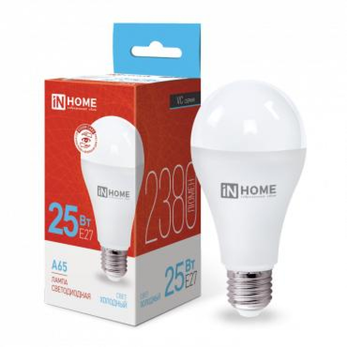 Изображение товара Светодиодная лампа In Home LED-A65-VC 25 Вт E27 6500K 2380лм белая