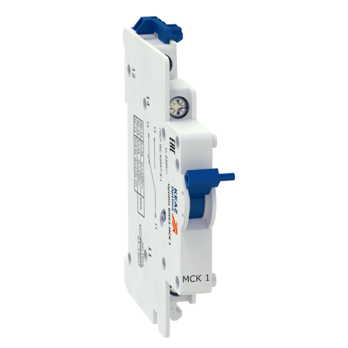 Изображение товара Низковольтное и промышленное электрооборудование КЭАЗ Модуль свободных контактов OptiDin BM63-МСК 1