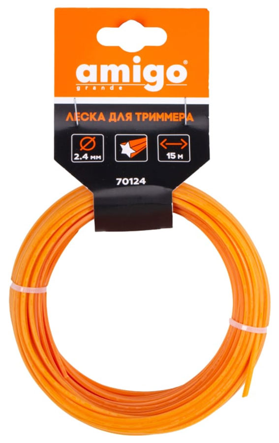 

Леска для триммера Amigo 2.4 мм, звезда, 15 м (70124)