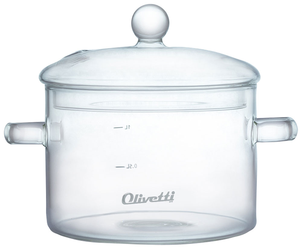 Изображение товара Стеклянная кастрюля Olivetti CSG01 1,5л из боросиликатного стекла для всех типов плит