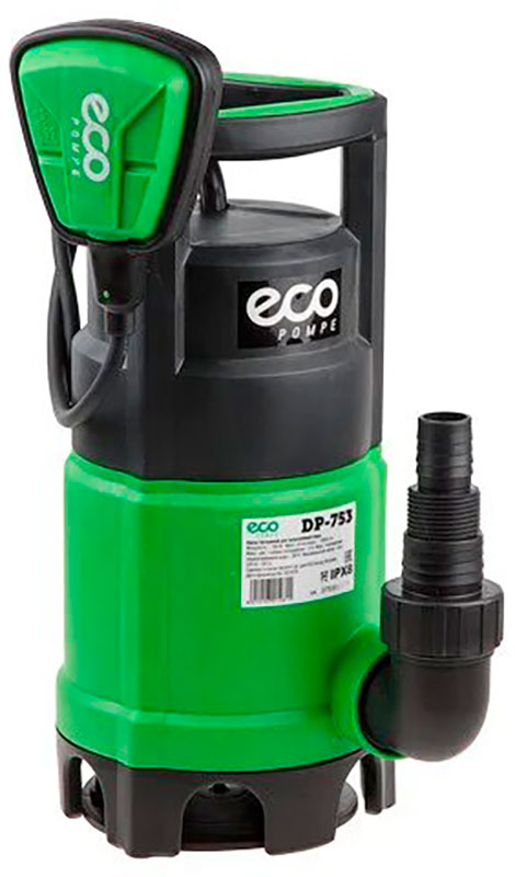 Насос погружной для загрязненной воды Eco DP-753, 750 Вт, 13000 л/ч, 9 м
