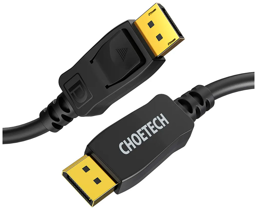 Кабель Choetech DisplayPort, 8K, 2 м (XDD01-BK) кабель vga 20m at0701 atcom