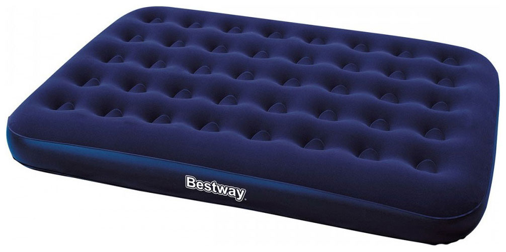 Матрас надувной BestWay Flocked Air Bed - Air Pump (Double) 67287 BW pump pillow luxury blue flocking double increase air mattress double air mattress bed
