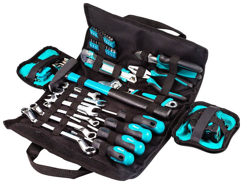 Изображение товара Набор слесарных инструментов Bort BTK-45, 45 предметов