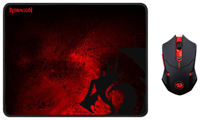 фото Игровой набор redragon m601wl-ba ru,беспроводная мышь ковер (78227)