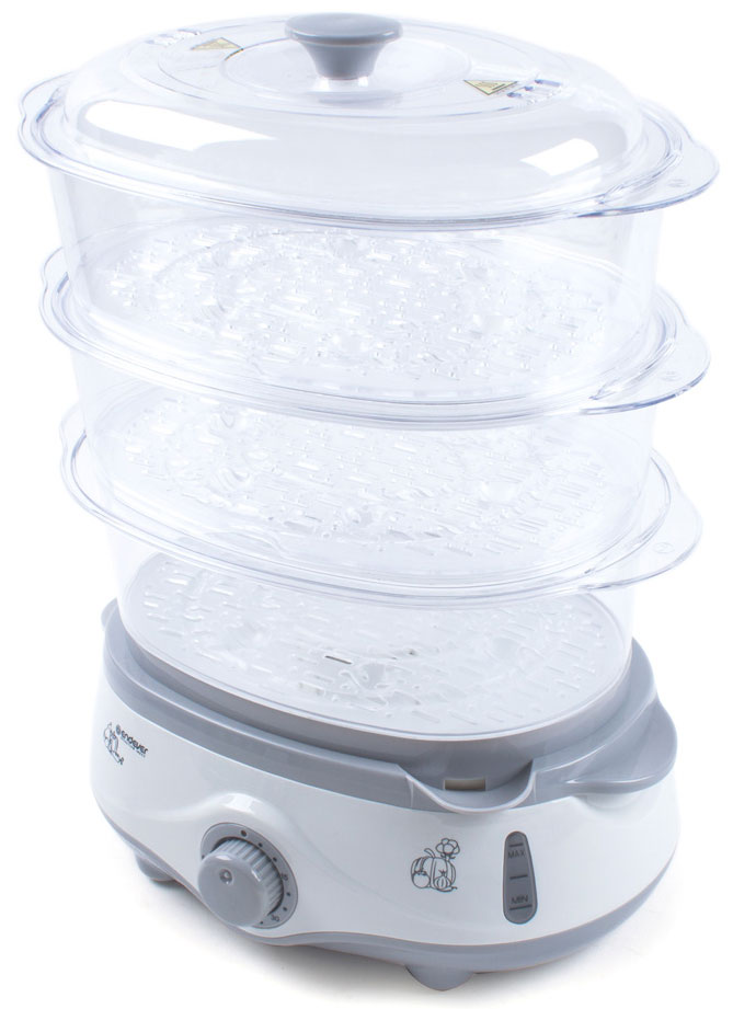 

Пароварка Endever Vita-170, цвет белый/серый