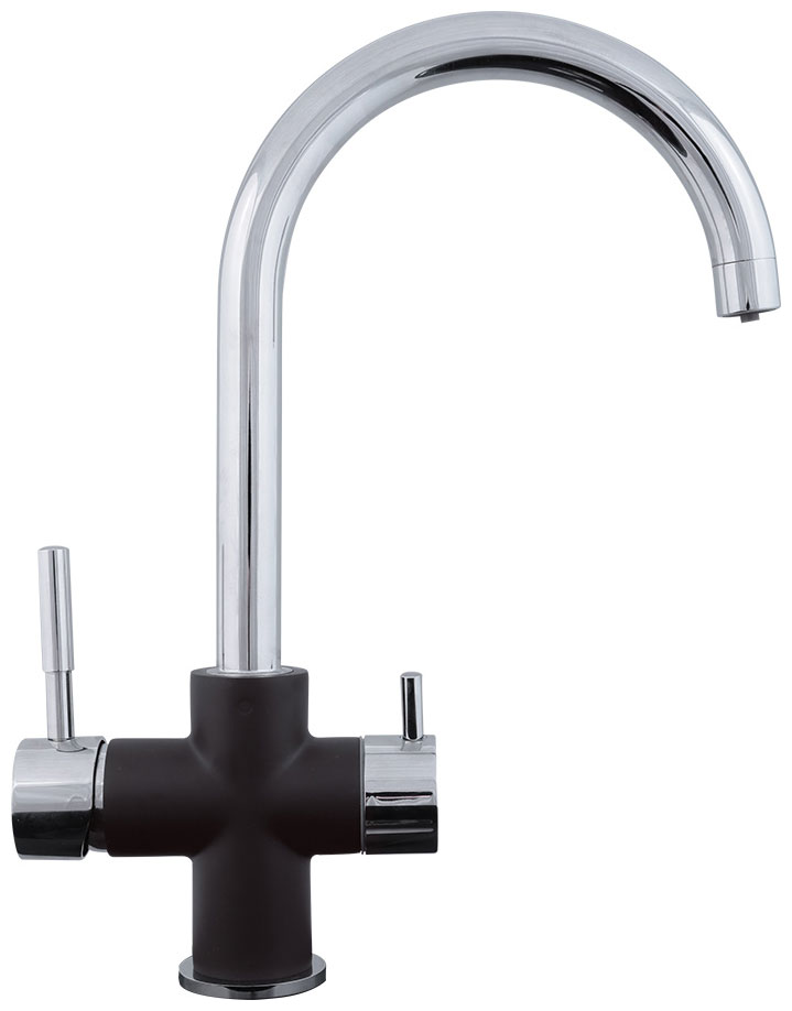 Изображение товара Кухонный смеситель Zigmund & Shtain 1800 Черный базальт