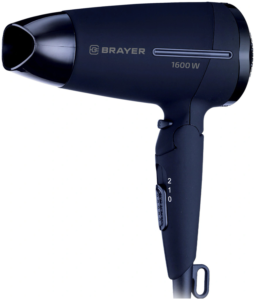 Изображение товара Фен бытовой Brayer 3020BR-BL с холодным обдувом и складной ручкой Изображение товара Фен бытовой Brayer 3020BR-BL с холодным обдувом и складной ручкой