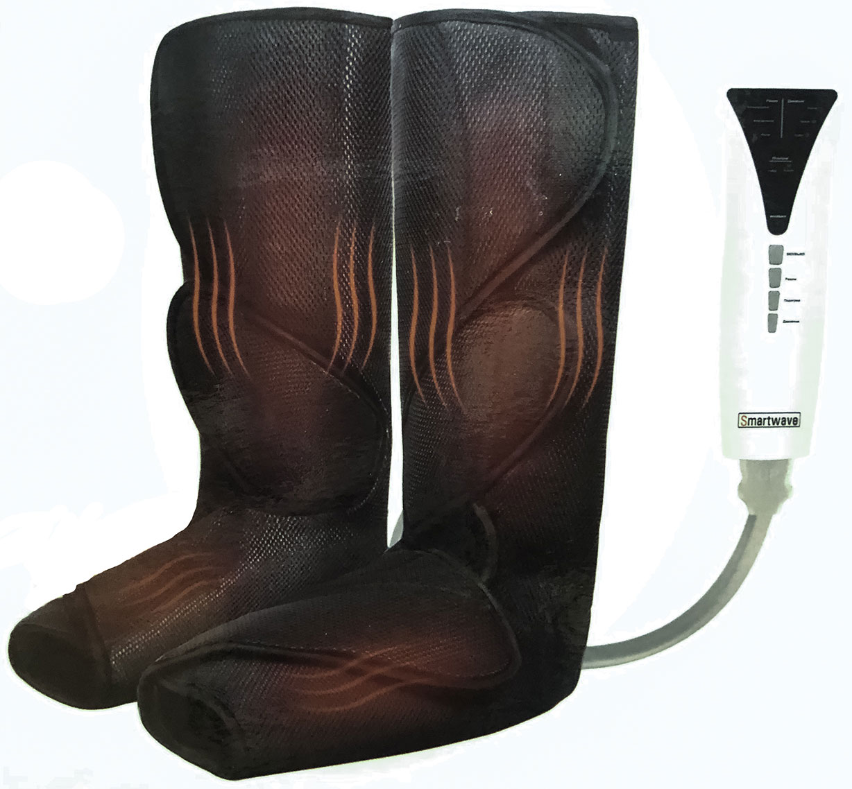 Массажер для ног с подогревом для прессотерапии SmartWave УФ-00000307 красота и уход smartwave массажер для ног аппарат прессотерапии и лимфодренажа 202 с длинными манжетами