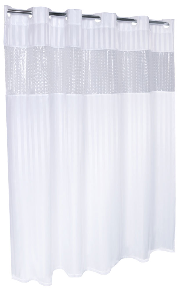 Изображение товара Шторка для ванны Fixsen прозрачная FX-5115E 180х180 см водоотталкивающая