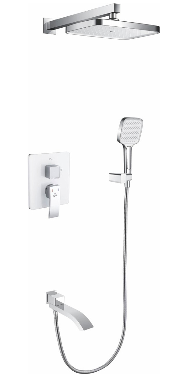 

Душевая система Rose R15F, белый (R1535F), Белый/хром