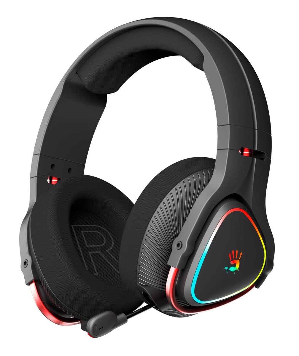 Изображение товара Наушники с микрофоном A4Tech Bloody MR710 черные 1.5м мониторные оголовье