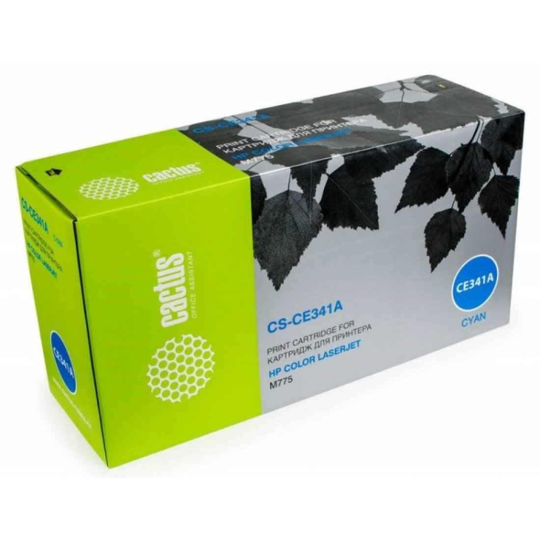 Изображение товара Лазерный картридж Cactus CS-CE341A голубой для HP CLJ M775, 16000 страниц
