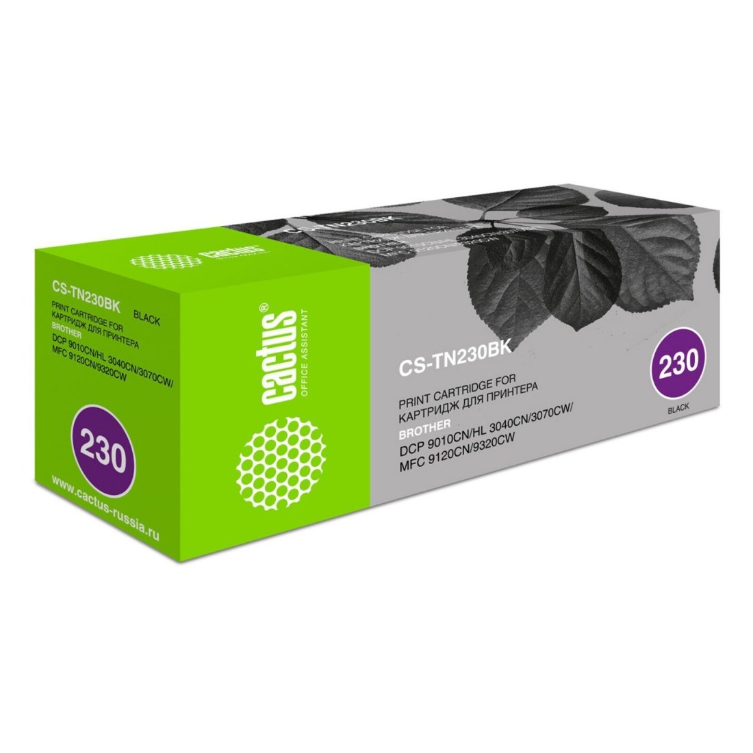 Изображение товара Картридж лазерный Cactus CS-TN230BK черный 2200 страниц для Brother HL-3040/3070/DCP-9010/MFC-9120