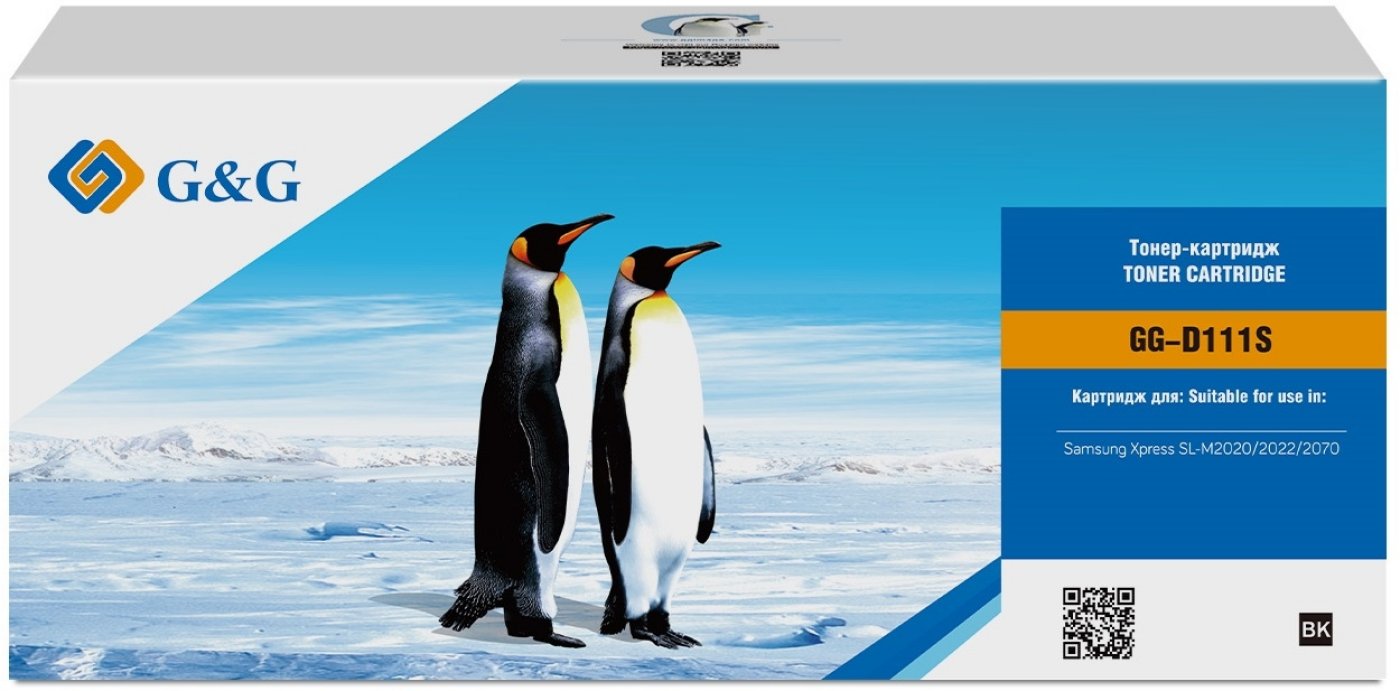 Изображение товара Лазерный картридж Samsung G&G GG-D111S черный для Xpress 1000 страниц