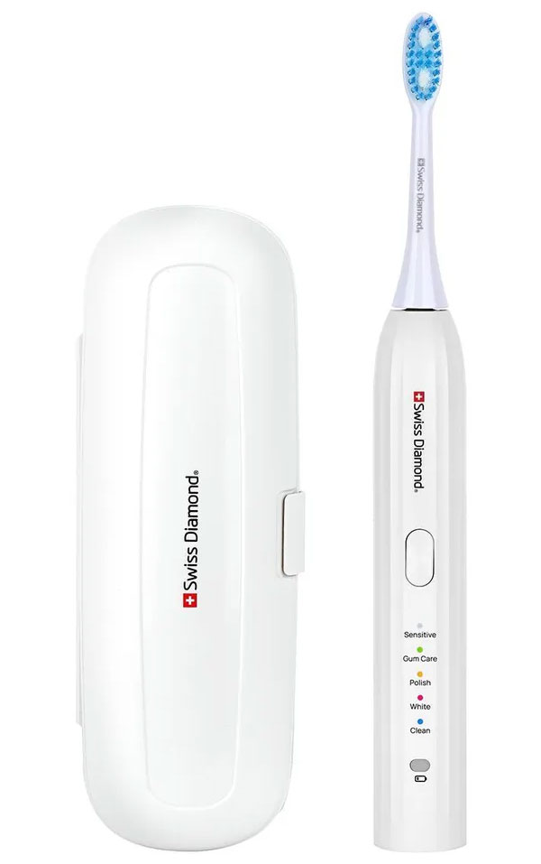 Электрическая зубная щетка Swiss Diamond SD-STB54801W, белый