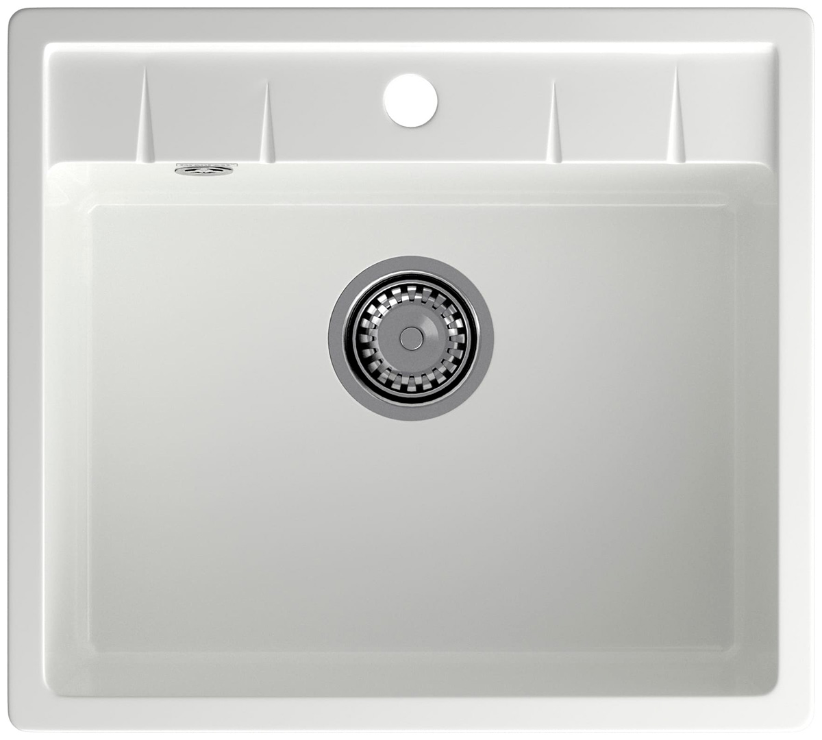 Изображение товара Кухонная мойка GranFest QUADRO 561 1-чаша 560x500 мм иней