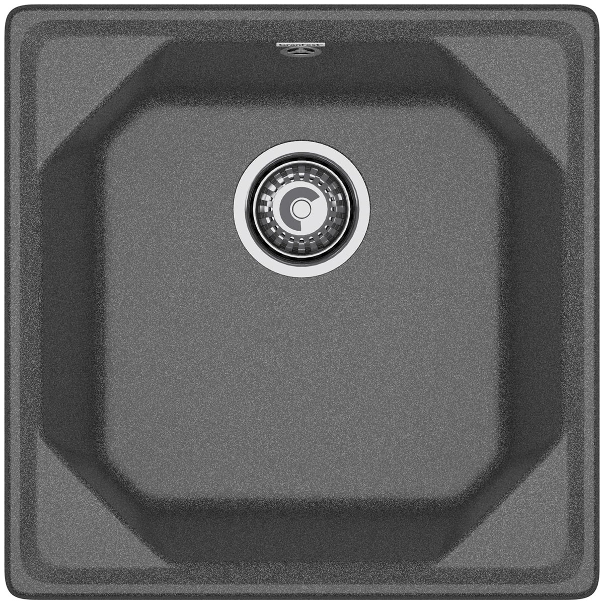 Изображение товара Кухонная мойка GranFest UNIQUE 500 1-чаша графит искусственный мрамор
