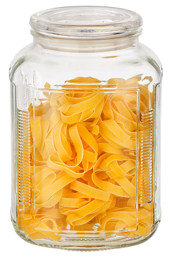 Изображение товара Стеклянная банка Mallony ARIA объем 3.3 л с плоской крышкой для хранения продуктов