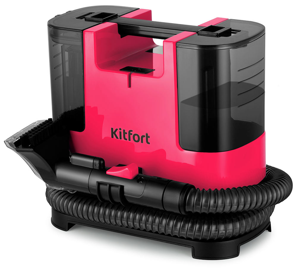 Изображение товара Пылесос моющий Kitfort КТ-5162-1, черно-малиновый