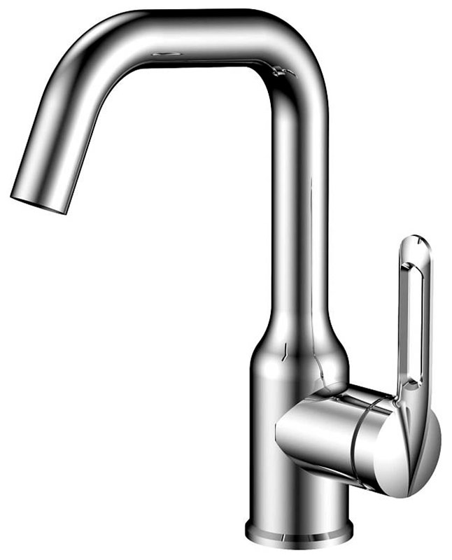 Изображение товара Смеситель для раковины Haiba HB825 хром с поворотным изливом и керамическим картриджем