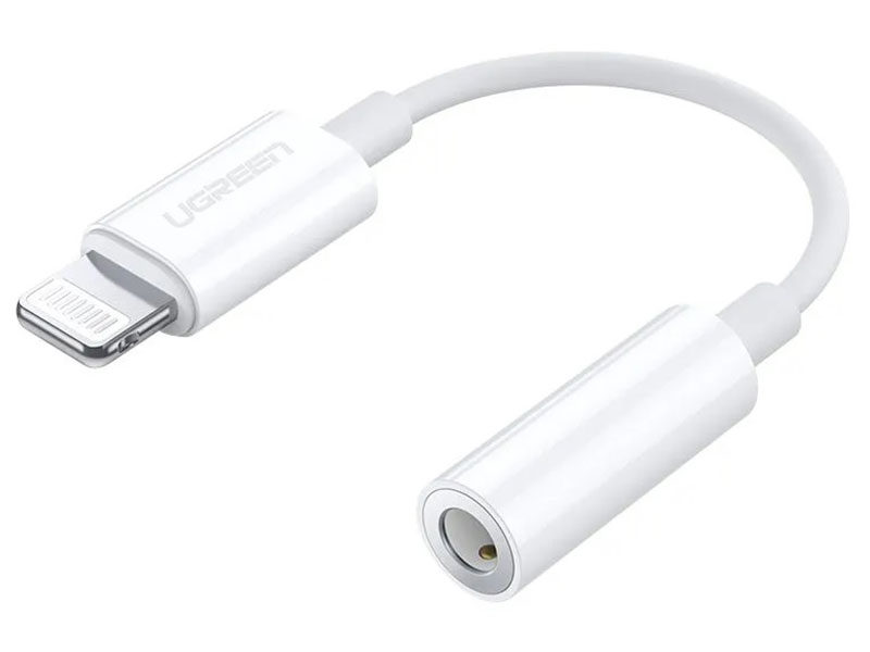 Изображение товара Адаптер Ugreen US212 (30759) Lightning to 3.5 мм, Headphone Jack Adapter